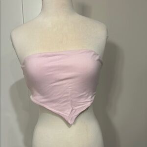 Pink Strapless Top
